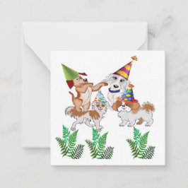 Festlig inbjudan anteckningskort