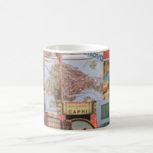 Festlig italiensk Collagemugg Kaffemugg