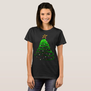 Festlig jolly god juljärnek för julgran t-shirt