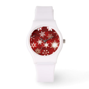Festlig julsnöflingor armbandsur