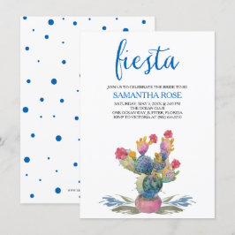 Festlig kaktusmöhippaFiesta Inbjudningar