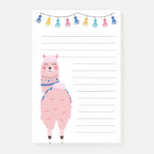Festlig Lama Post-it Block