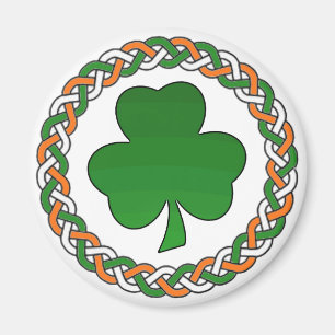 Festlig magnet för enkel celtic irländsk shamroc