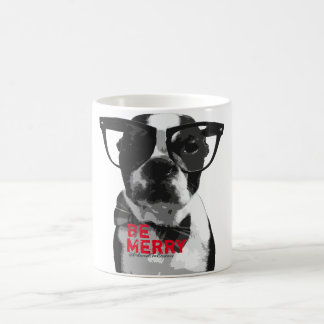 Festlig mugg för HipsterBoston Terrier!!