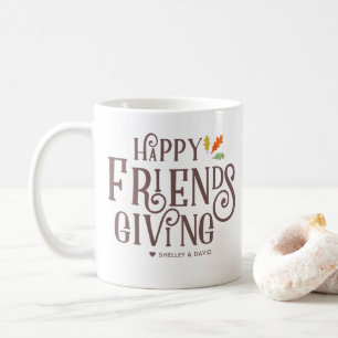 Festlig personlig för lycklig Friendsgiving Kaffemugg