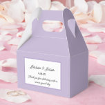 Festlig presentask<br><div class="desc">Favorasken visas i en elegant lavendelfärg.
Anpassa denna artikel och ändra exempeltexten till din egen.
Tips: Lägg bara till dina godsaker och fäst en festlig slinga.</div>