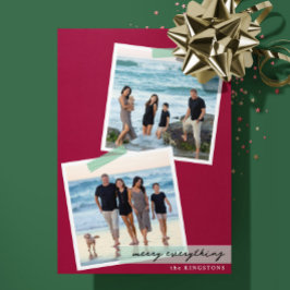 Festlig randig tejp- V2- Foto Holiday Platt kort