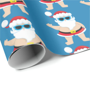 Festlig sjal för strandSanta helgdag belagd med Presentpapper