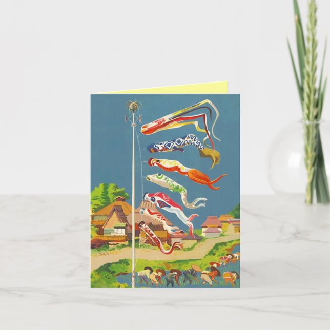 Festlig Tango för Koinobori Carpbanderoller ingen Kort (Framsida)