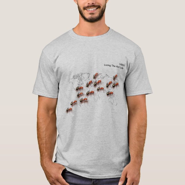 Festlig Uber chaufförskjorta T Shirt (Framsida)