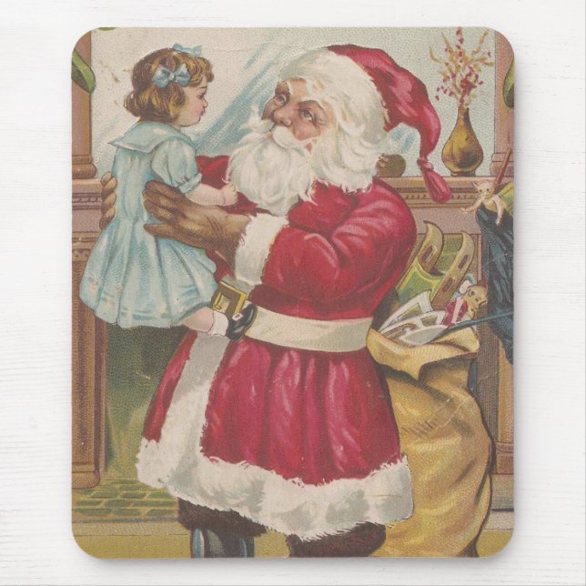 Festlig Vintage Tomte  Musmatta (Framsidan)
