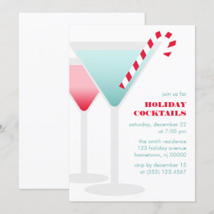 Festliga coctailjulfestinbjudningar inbjudningar