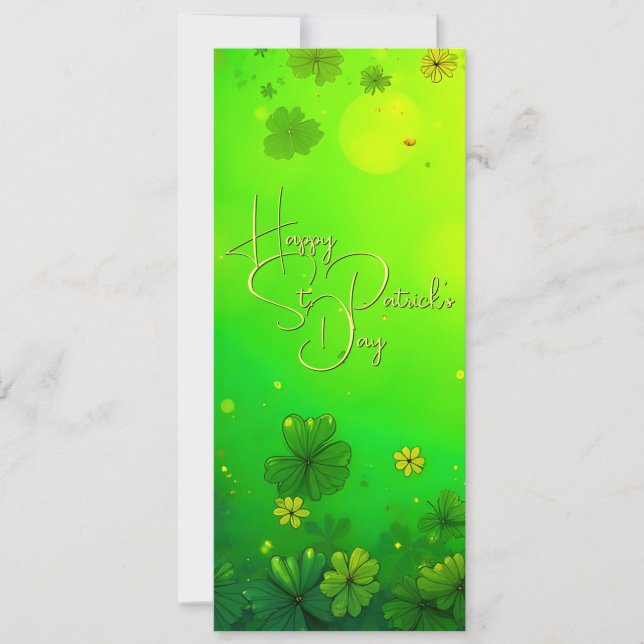 Festliga St. Patricks dag-hälsningar (Framsida)