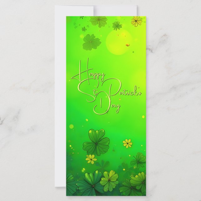 Festliga St. Patricks dag hälsningar (Framsida)