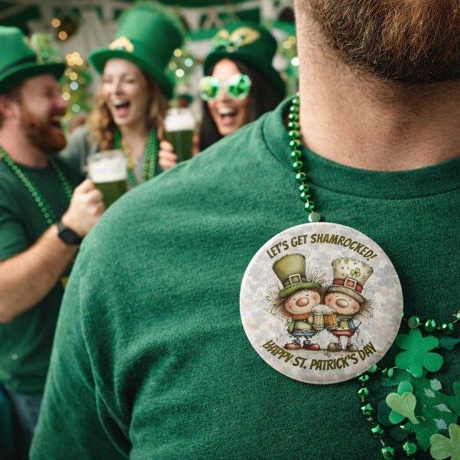 Festliga St. Patricks Day-figurer  Knapp (Skapare uppladdad)