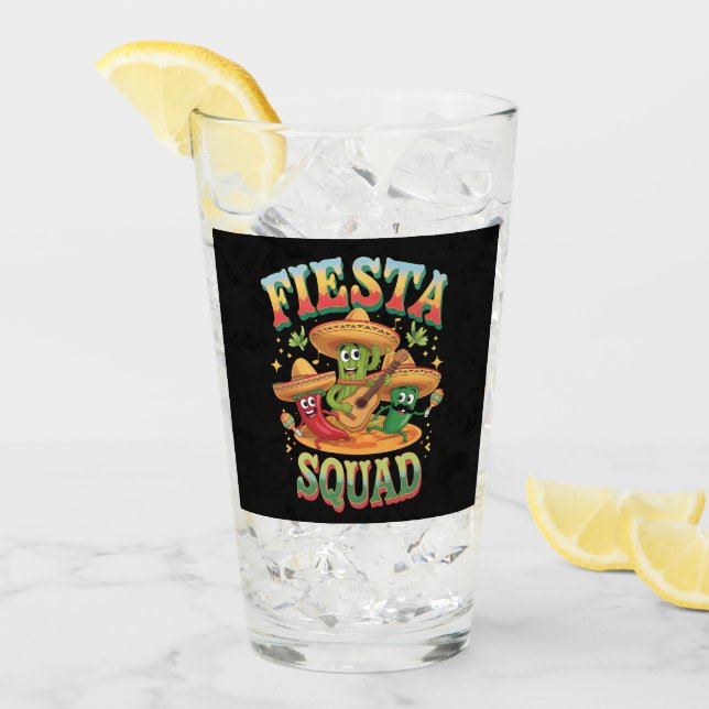 Festligheter Squad Rolig Cinco De Mayo Mexikansk F Glaskopp (Framsida Ice)