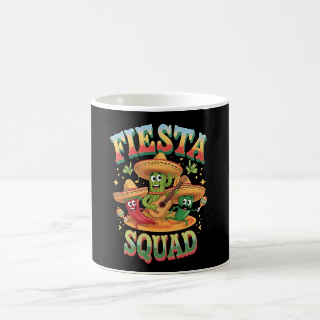 Festligheter Squad Rolig Cinco De Mayo Mexikansk F Kaffemugg (Center)