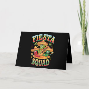 Festligheter Squad Rolig Cinco De Mayo Mexikansk F Tack Kort
