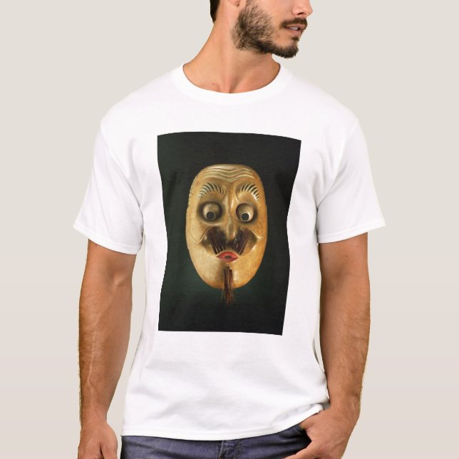 Festligt maskera, den Noh theatren Tee Shirt (Framsida)