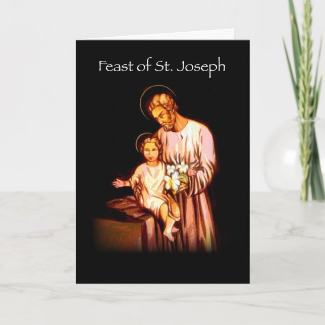 Festmåltid 3821 av den St Joseph svarten Kort (Framsida)
