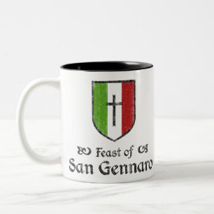 Festmåltid av den San Gennaro New York Två-Tonad Mugg