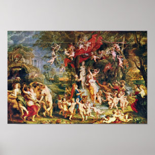 Festmåltid av Venus av Rubens Peter Paul (bäst Poster