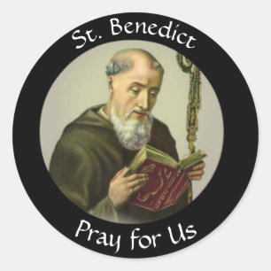 Festmåltid Juli 11 för St. Benedict Runt Klistermärke