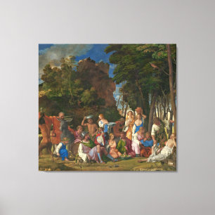 Festmåltiden av gudarna, 1514 - 29 (olja på canvastryck