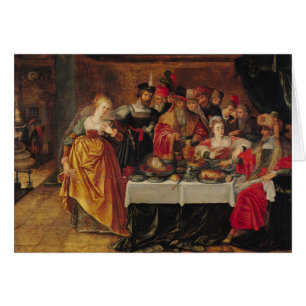 Festmåltiden av Herod Hälsningskort
