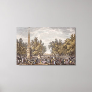 Festmåltiden av Virgil på Mantua, 24 Vendemiaire Canvastryck