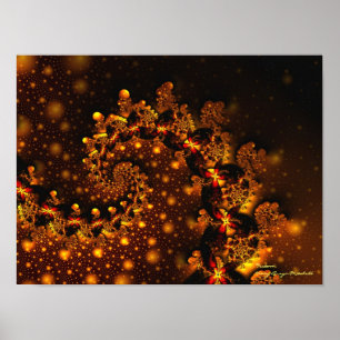 Festoon Bra Fractal Art Poster