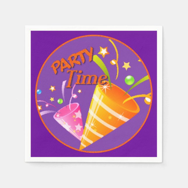 Festtid Firande Party Servetter (Framsidan)