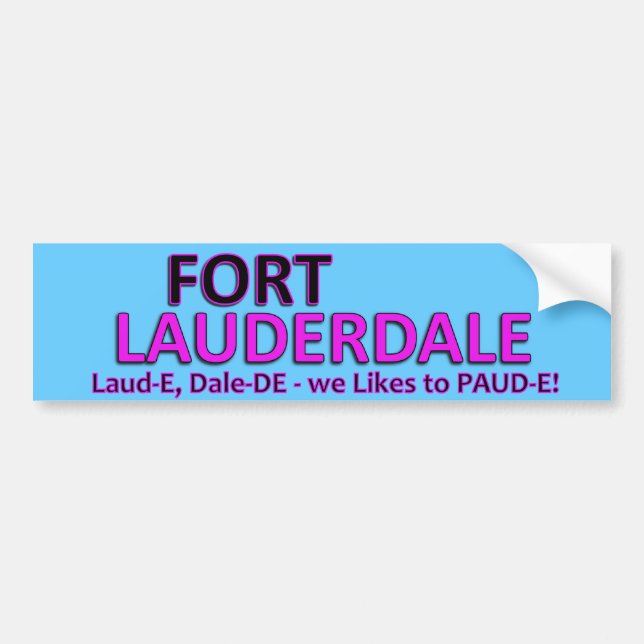 Festtid Fort Laud-er-Dale Bildekal (Framsidan)
