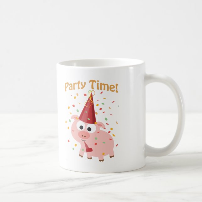 Festtid konfetti Gris Kaffemugg (Höger)