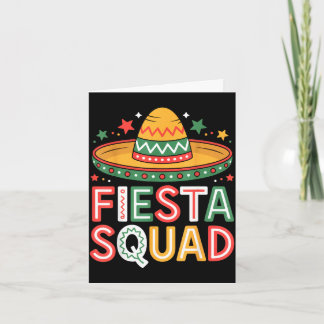 Festtrupp partyälskare mexikansk vibb cinco deFie Kort