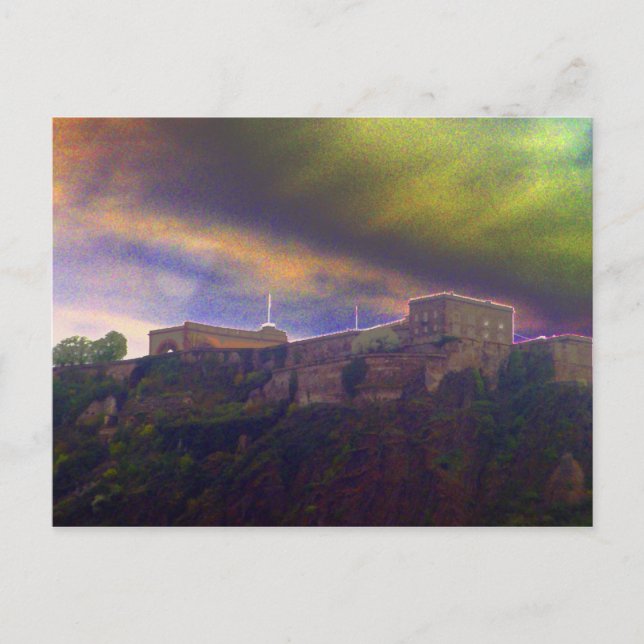 Festung Ehrenbreitstein Vykort (Framsida)