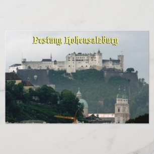 Festung Hohensalzburg, Salzburg Österrike Brevpapper