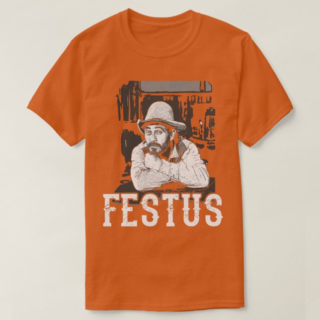 Festus från Gunröken T Shirt (Design framsida)