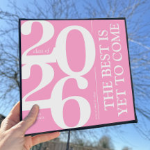 Fet 2025 Söt Rosa Studentmössa Topper