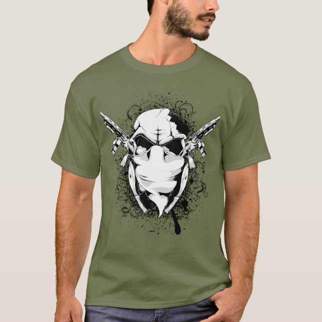 "Fet 3D Front Design T-Shirt | Dynamisk och bekväm (Framsida)