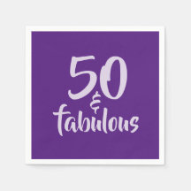 Fet 50- och Fabulous 50:e Födelsedagsfesten Papper