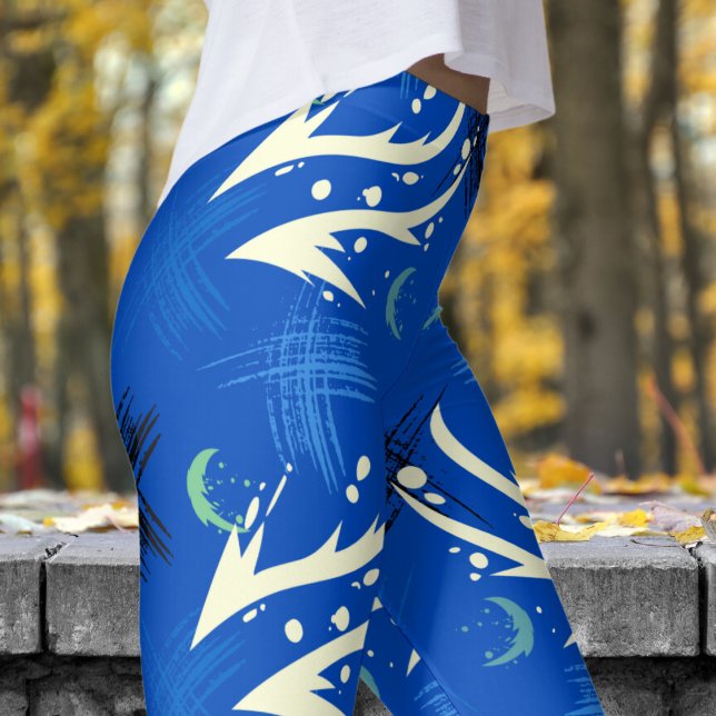 Fet absolut noll drakslash Mönster Leggings (Dragon Slash on Absolute Zero Leggings)