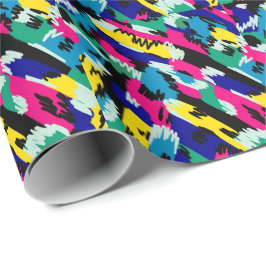 Fet Abstrakt Art i primärt Färg Presentpapper