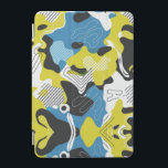 Fet Abstrakt Camo Mönster iPad Mini Skydd<br><div class="desc">En levande och energisk abstrakt mönster med elblått,  gult,  svart och vitt format med lekfull struktur - perfekt för modern,  uttrycksfull design.</div>