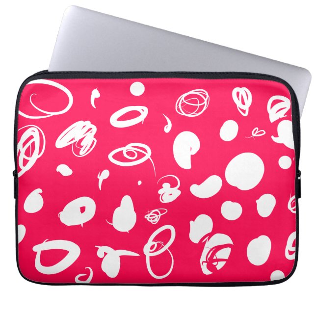 fet abstrakt design Electronics Bag Laptop Fodral (Framsidan)