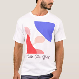 Fet Abstrakt Färg Stänk T Shirt