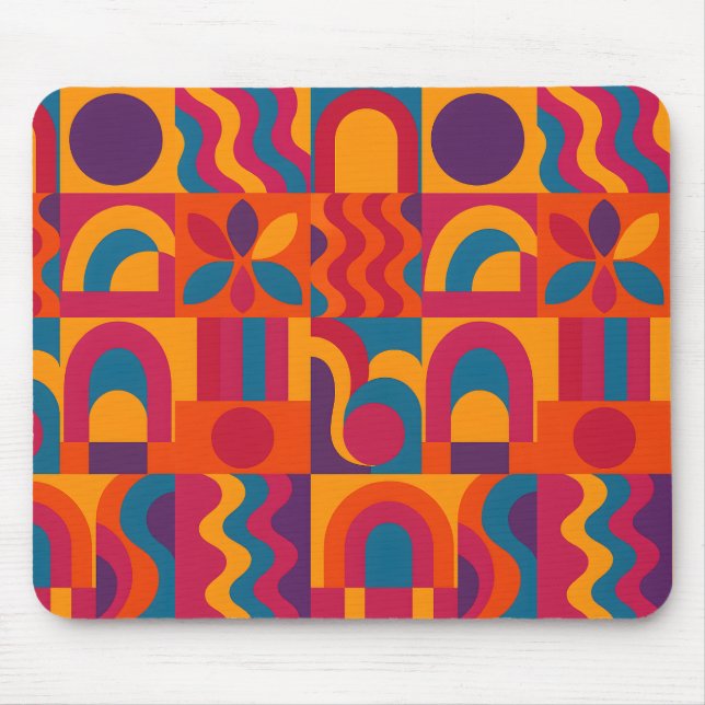Fet Abstrakt Mousepad - Fireflow Mönster Musmatta (Framsidan)