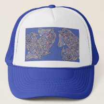 Fet Abstrakt Skum Trucker Hatt