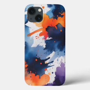 Fet Abstrakt Vattenfärg Stänk iphone case