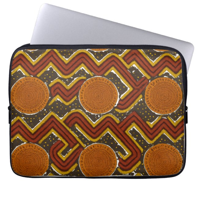 Fet afrikansk utskrift laptop fodral (Framsidan)